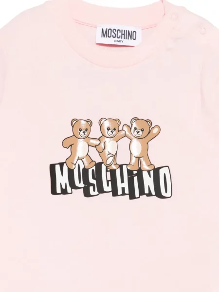 Koszulka dziecięca Moschino różowa