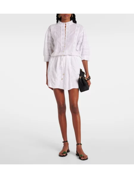 Rochie Melissa Odabash din dantelă alb