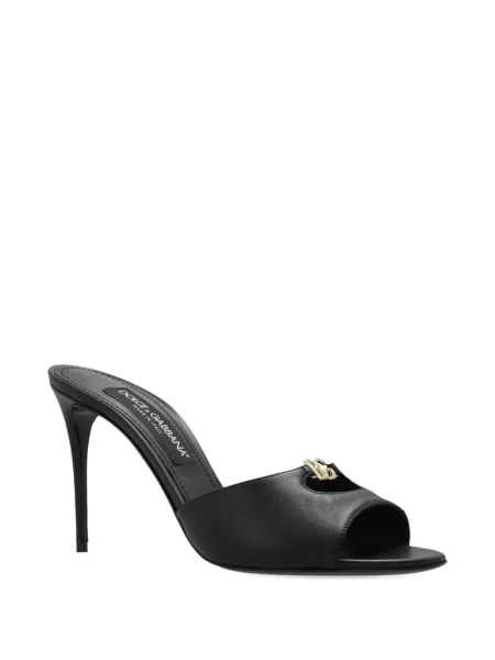 Papuci tip mules Dolce & Gabbana negru