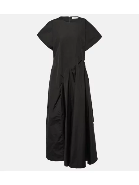 Obleka maxi obleka Co poplin črna