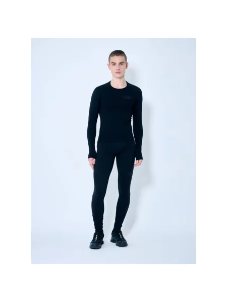 Spodnie Mm6 Maison Margiela z nadrukiem czarne
