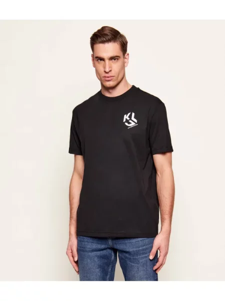 KARL LAGERFELD JEANS Tricou / alb negru