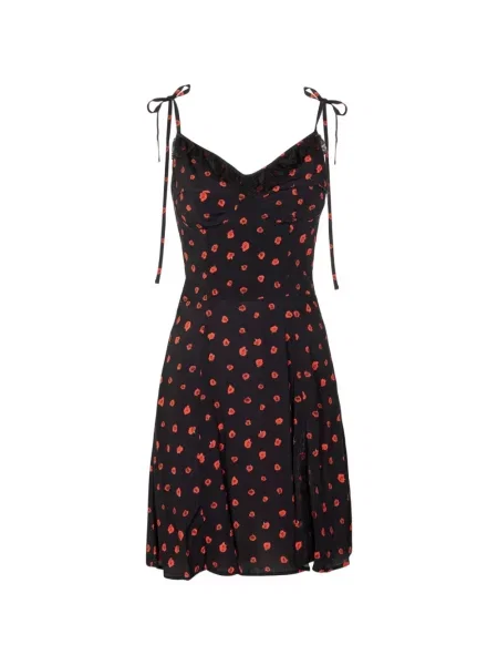 Rochie Mar De Margaritas cu model floral cu imagine cu legături negru