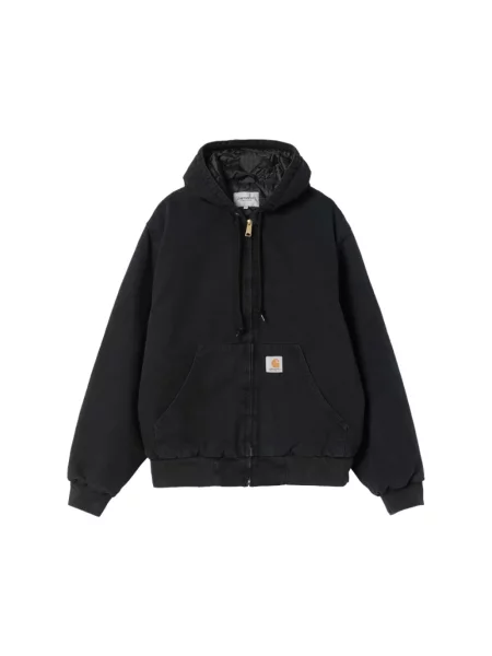Kurtka Carhartt WIP OG Active Jacket UNISEX Black Stone Canvas M czarna