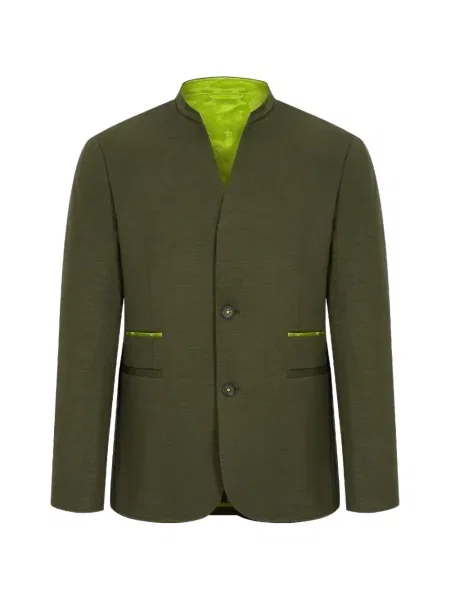 Sacou Shanghai Tang de lână verde