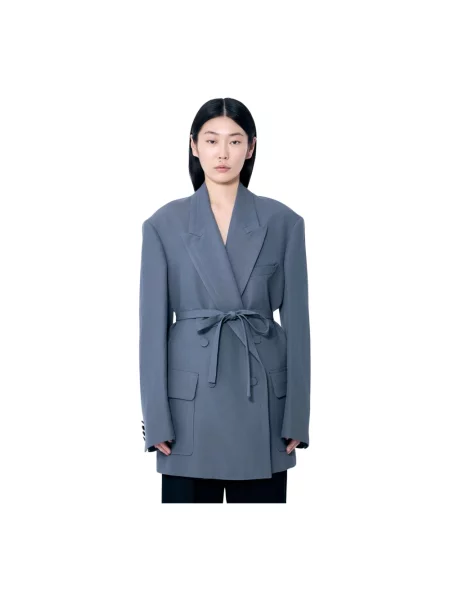 Marynarka Dries Van Noten wełniana szara
