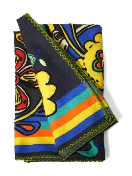 Fular Carolina Herrera cu mărgele negru