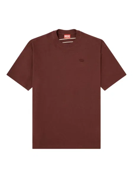 Tricou Diesel cu broderie maro