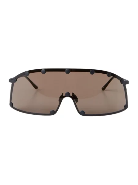 Rick Owens okulary przeciwsłoneczne Occhiali Da Sole Sunglasses Shielding brązowy czarne