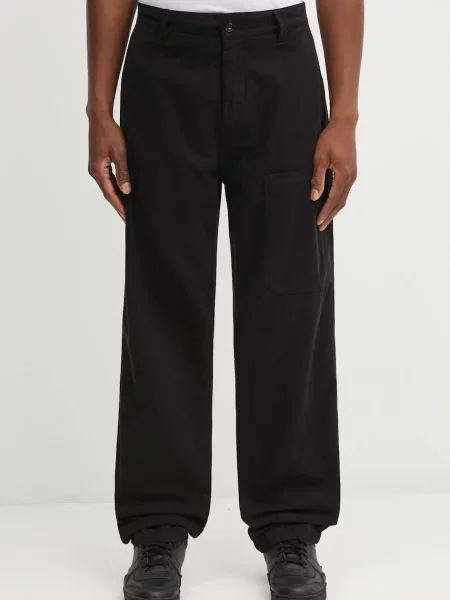 Hlače C.P. Company ravna crna