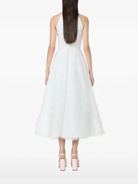 Rochie midi Costarellos din organza alb