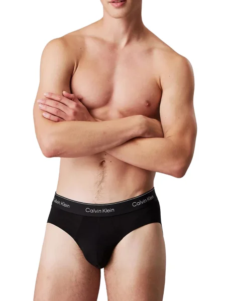Calvin Klein Underwear Slip / alb negru