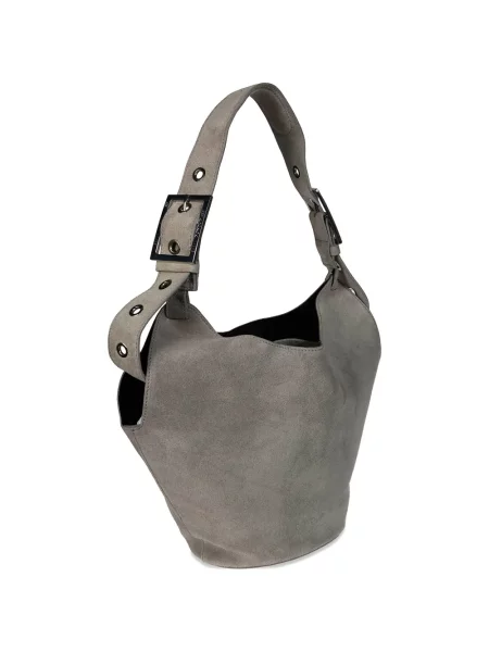 Geantă Dondup cu cataramă cu bretele gri