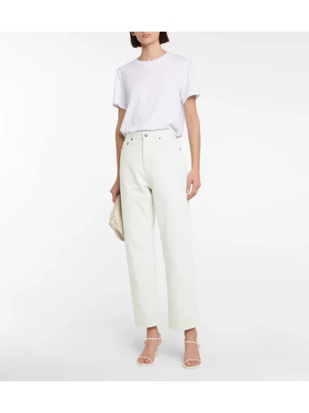 Sandale The Row din piele alb