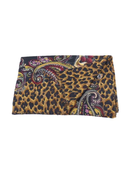 Szal Etro z kaszmiru z nadrukiem z wzorem paisley