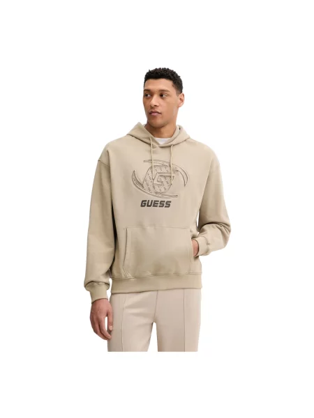 Bluza z kapturem Guess beżowa