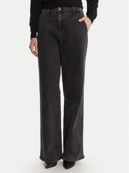 Artigli Jeans hlače Palazzo Vita Alta Wide Leg črna