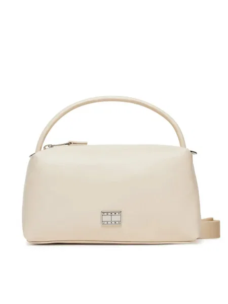 Tommy Jeans Geantă Tjw American Cool Shoulder Bag Bej alb