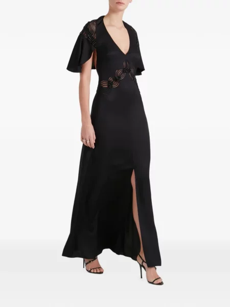 Rochie maxi Temperley London negru
