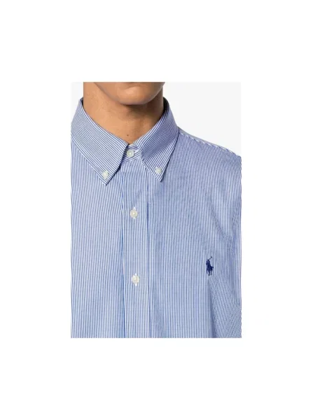 Koszula Polo Ralph Lauren popelinowa niebieska