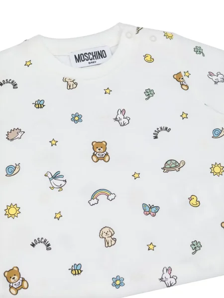 Koszulka dziecięca Moschino biała