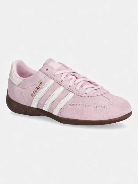 Adidas Originals sneakers din piele întoarsă Handball Spezial Lo Pro roz