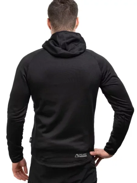 Bluza trekkingowa techniczna Viking Jukon Hoodie z kapturem na czarna