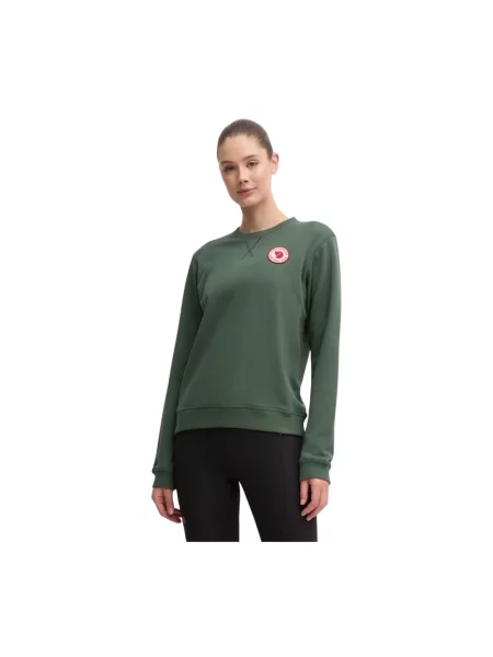 Sweter Fjällräven z logo zielony