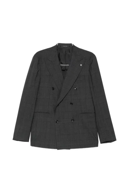 Costum Tagliatore în carouri cu două rânduri de nasturi gri