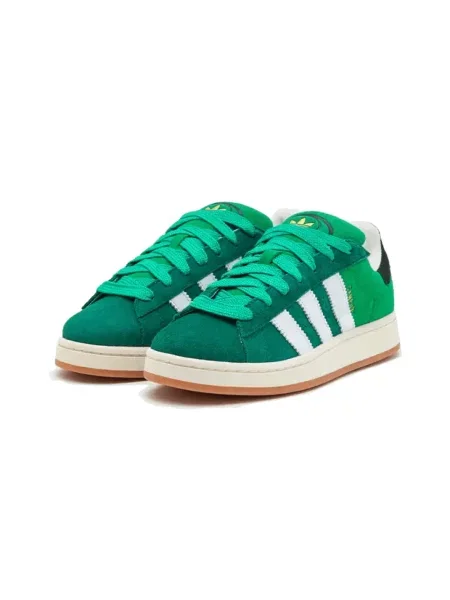 Lniane sneakersy Adidas Campus retro zielone
