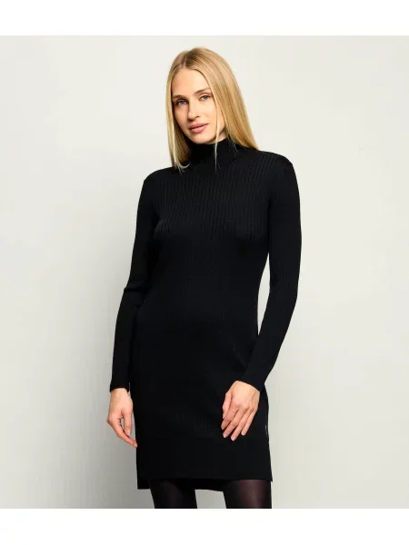 Calvin Klein De lână rochie negru