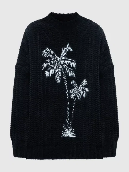 Светр Palms з вишивкою Palm Angels синій
