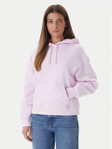Tommy Jeans Bluza Badge Boxy Fit różowy