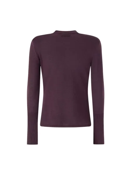 Sweter Pinko wełniany fioletowy