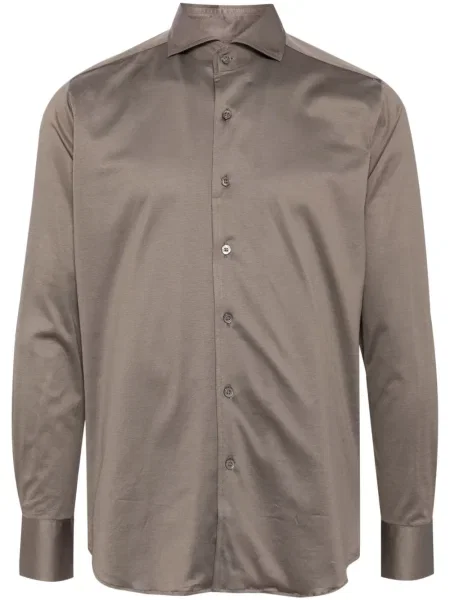 Košulja Canali smeđa