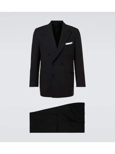 Costum Kiton de lână de costum negru