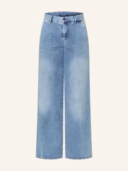 Herrlicher Dżinsy Z Szerokimi Nogawkami Lovely blau