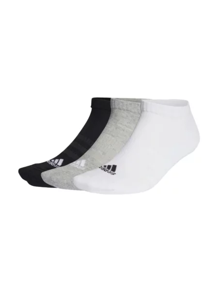Krótkie skarpety z nadrukiem z logo w zestawie 3 szt. Adidas białe