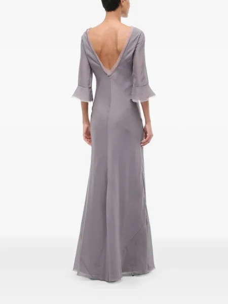 Rochie maxi Staud de costum gri