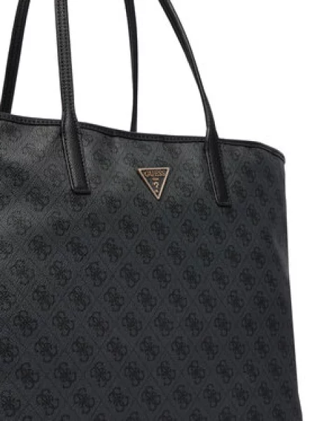 GUESS Shopper táska VICTTORIA sötétszürke fekete