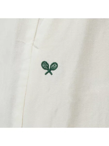 Lacoste Spodnie Relaxed Fit białe
