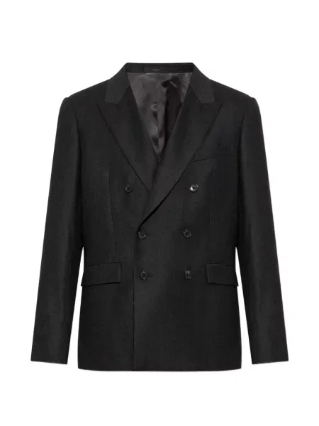 Sacou Paul Smith de lână cu două rânduri de nasturi gri