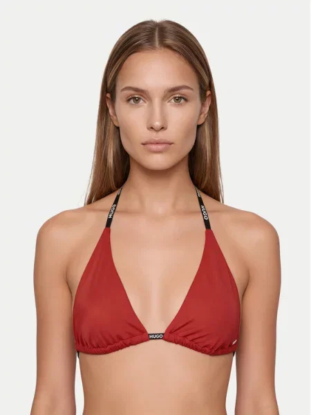 HUGO Góra od bikini czerwony