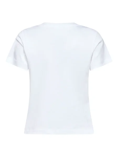 Tricou Moncler cu decolteu rotund alb