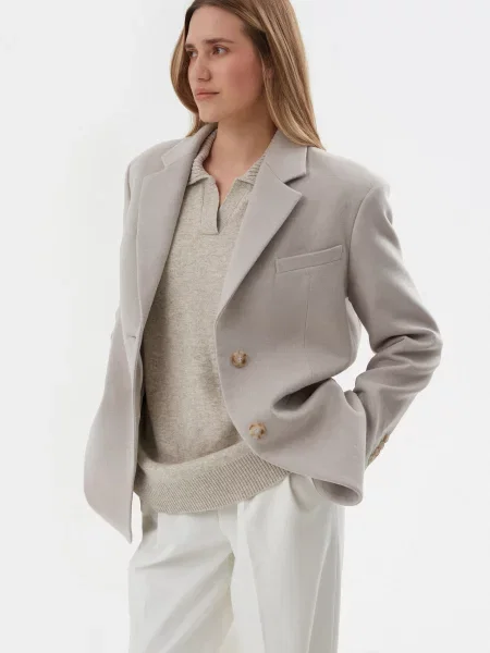 Вовняне Пальто Estro сірий