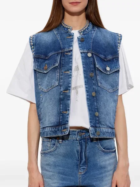 Vestă denim Allsaints albastru