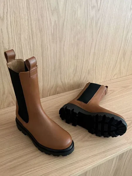Botine chelsea Flattered din piele maro
