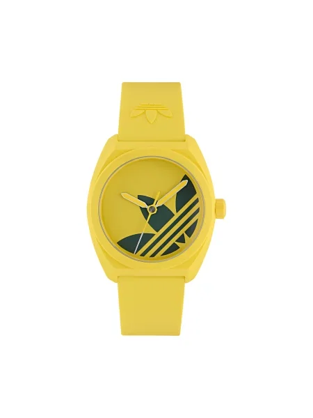 ADIDAS ORIGINALS Analogové hodinky PROJECT THREE / černá žlutá