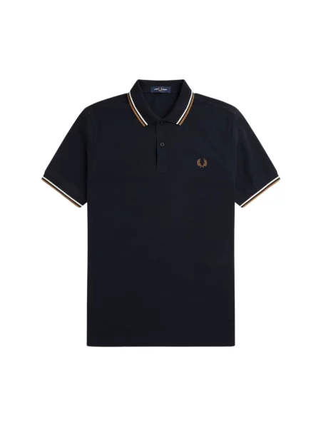 Pasek Fred Perry w paski niebieski