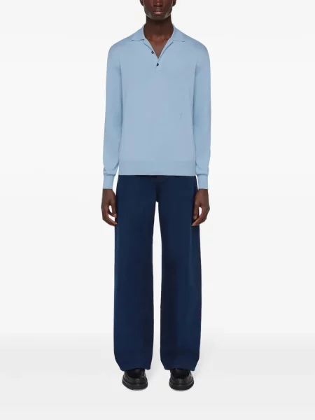 Polo Ferragamo με κέντημα μπλε